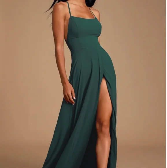 forest green colour dress Summer Love Open Back Crochet Mini Dress Green